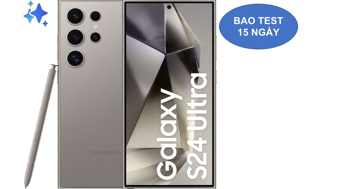 Samsung S24Ultra bản 12/256G màu Tital tự nhiên hàng chính hãng full box