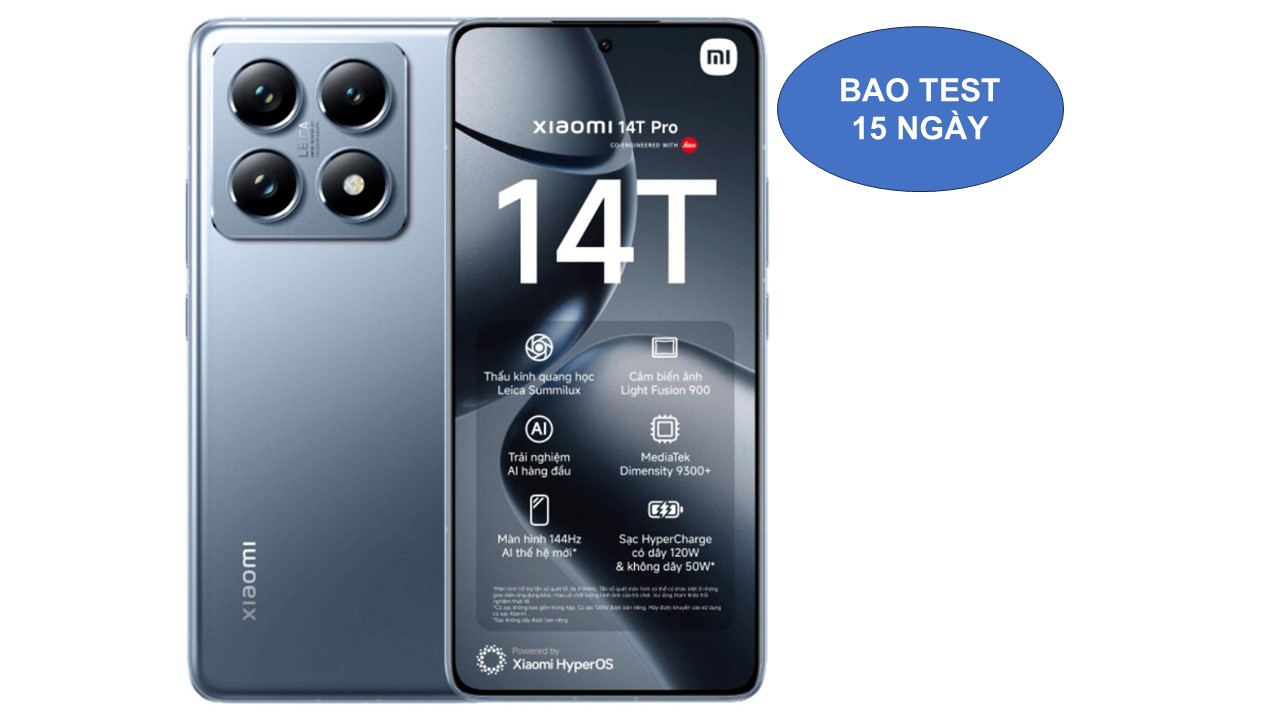 Xiaomi 14T bản 12/512G hàng TGDD màu Titan Blue đẹp xuất sắc bh 2 năm ..