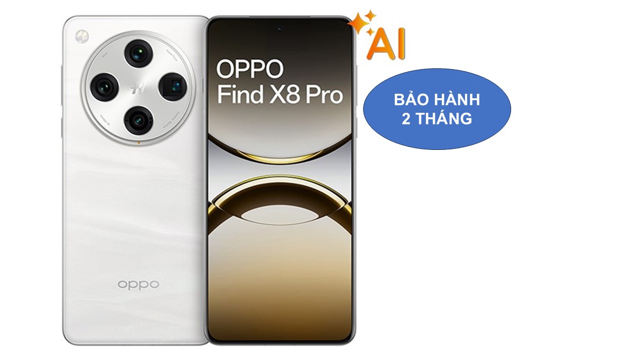 Oppo Find X8Pro bản 16/512G máy màu trắng đẹp xuất sắc full box.